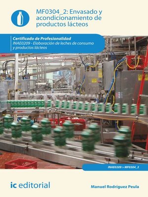 cover image of Envasado y acondicionamiento de productos lácteos. INAE0209